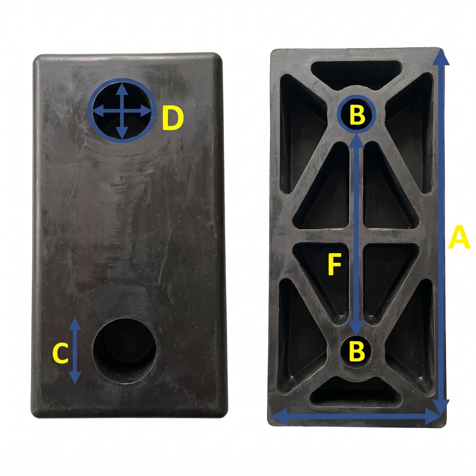 Rectangular Rubber Bumper